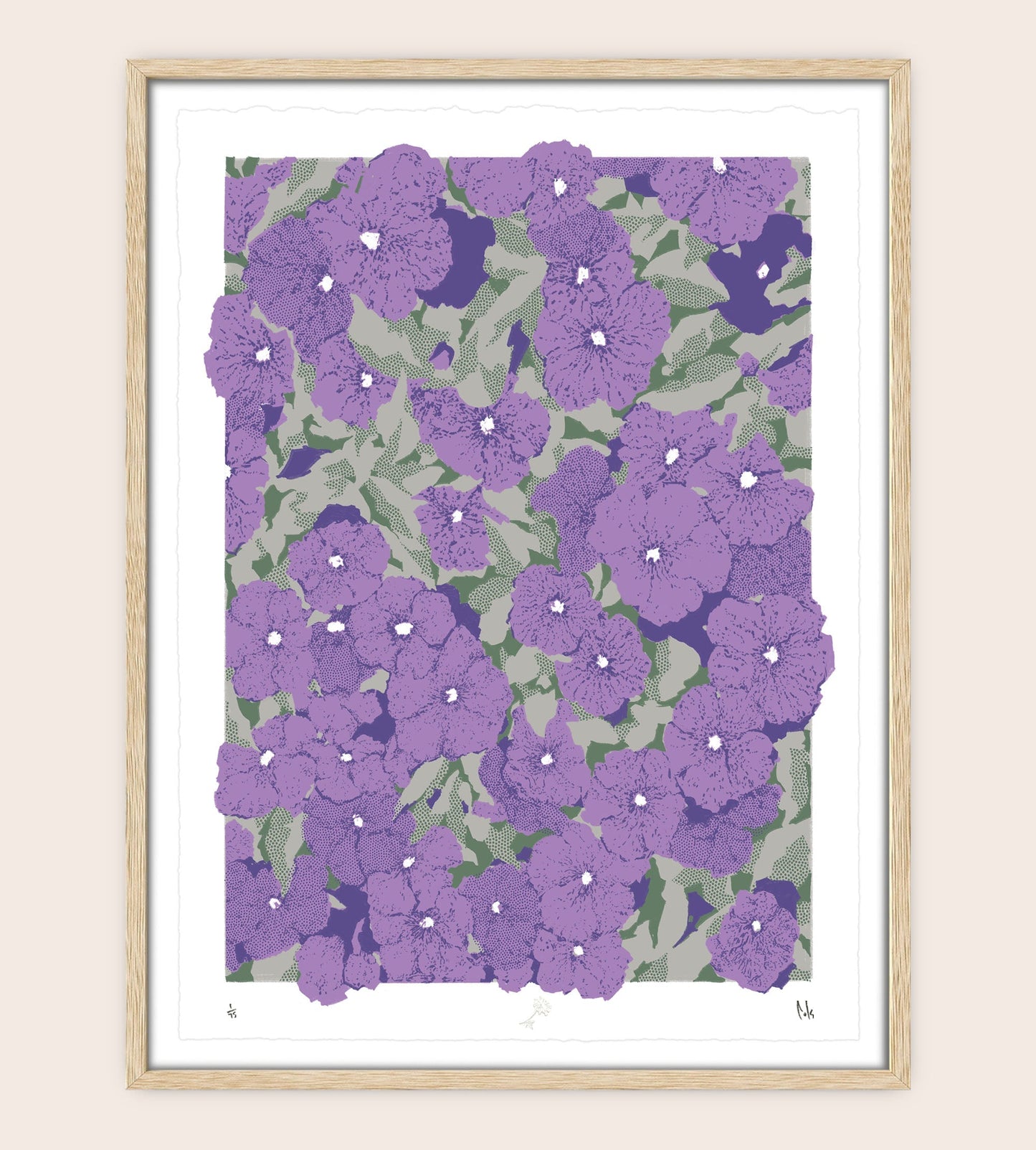 Wall of Flowers Screenprint