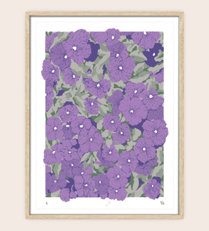 Wall of Flowers Screenprint