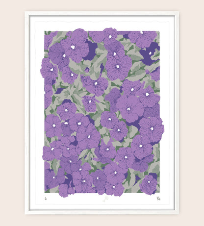 Wall of Flowers Screenprint